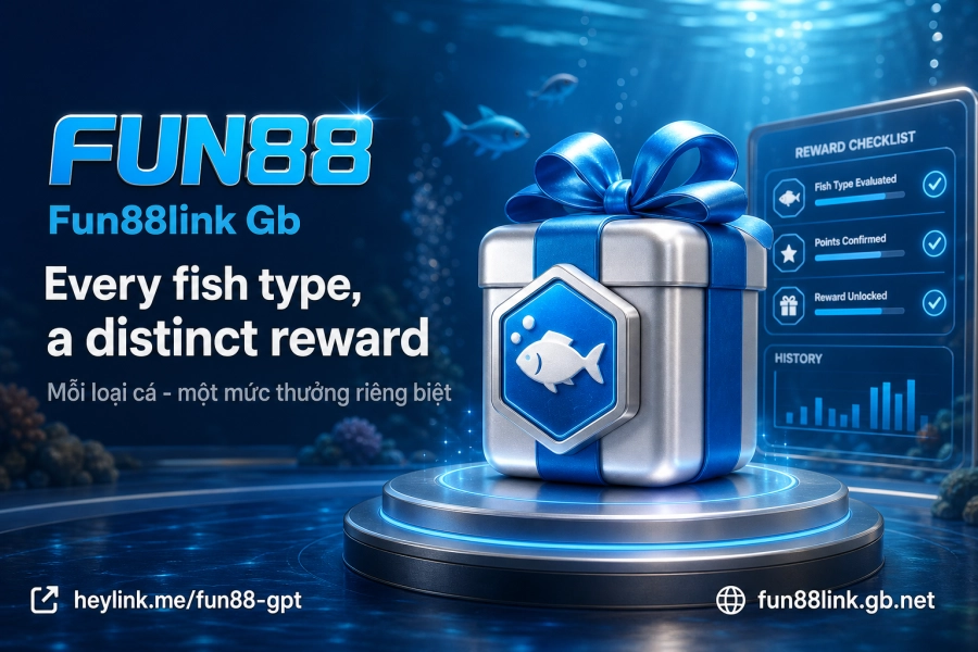 Cơ chế điểm thưởng theo loại cá trong game bắn cá Fun88