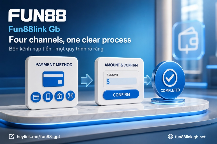 Các bước nạp tiền Fun88 ngân hàng ví điện tử QR Pay Fastpay