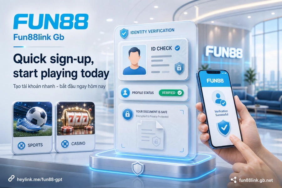 đăng ký tài khoản Fun88 trực tuyến 3 bước kích hoạt OTP nhanh