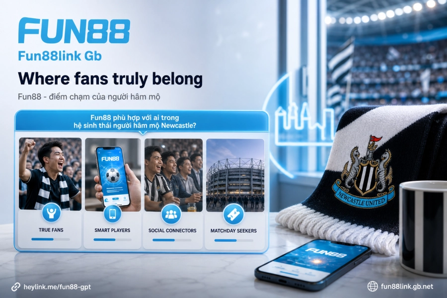 Fun88 cộng đồng người hâm mộ Newcastle United sự kiện tương tác trực tiếp